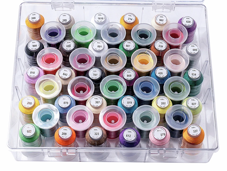 Thread Box and Storage Organiser: Filled: Polyester Machine Embroidery Thread - Image 2 of 2