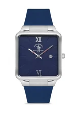 Santa Barbara Polo Legend Men Blue Rubber Strap Watch