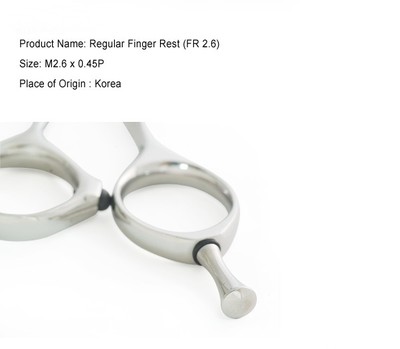 JUMPLAWN 10Pcs Stainless Steel Hair Scissor Finger Rests - Silver, 1.8cm, For Pet Grooming & Hair Cutting Comfort-988635