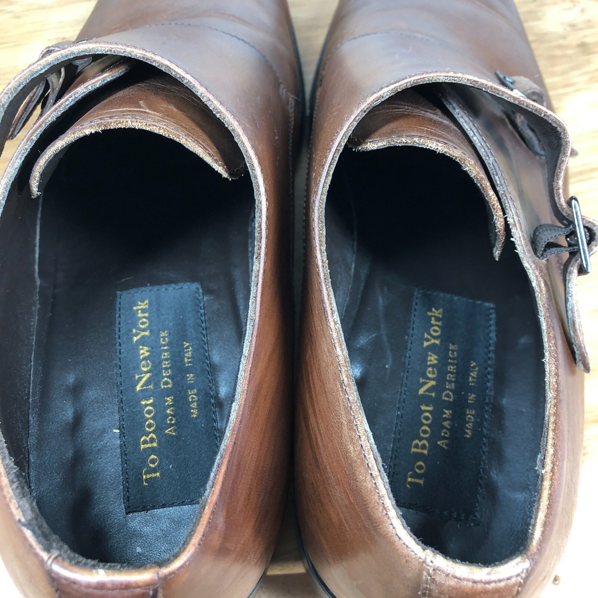 To Boot New York By Adam Derrick Mens Oxford Shoes Brown Monk size 10 To Boot New York Adam Derrick Mens Dress Shoes Brown Oxford  main image 2