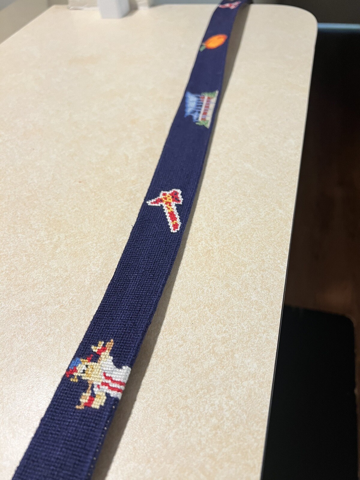 Smathers & Branson MLB ATLANTA BRAVES Needlepoint Belt Size 42 eBay