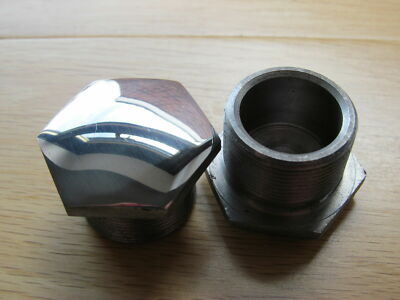 65-5331S S/STAHL GABEL RUNGE TOP MUTTER für BSA A7 A10 A50 A65 C10 C11 PAAR ***