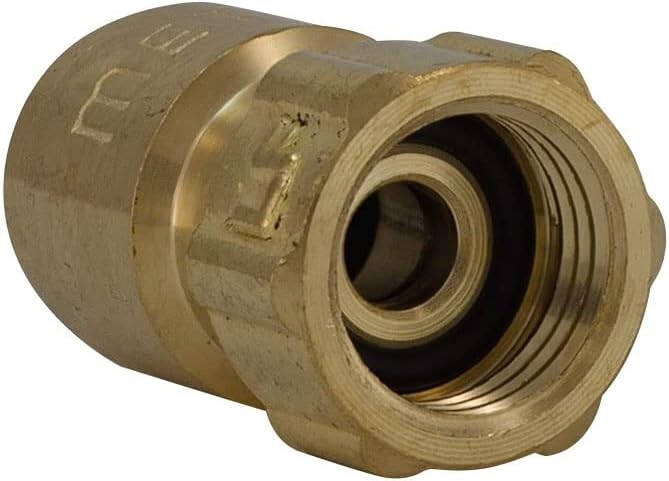 Quick Connect 1/4” x 1/4” Compression Female Threaded Brass Adapter (5 Pack)