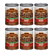 Keystone Canned Beef 6 Cans 14 oz 14.5 oz each
