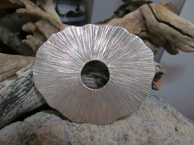 Unusual Vintage 925 Sterling Silver Sollar pin brooch 20.6gr