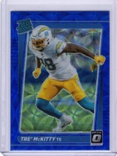 2021 Panini Donruss Optic Rated Rookie Tre' McKitty RC #284 Blue Scope Prizm