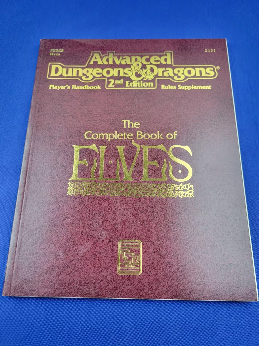 2nd AD&D: The Complete Book of Elves 