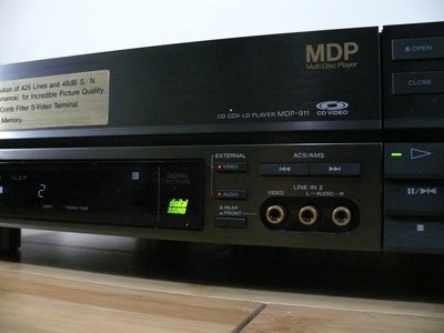 RARE SONY MDP-911 CD CDV LD PLAYER W/BOX REMOTE & MANUAL | eBay