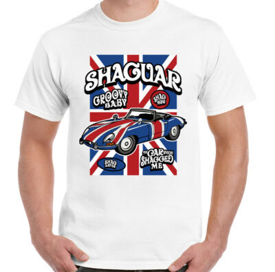 Austin Powers T-Shirt Shaguar Herren lustig Jaguar E-Type James Bond