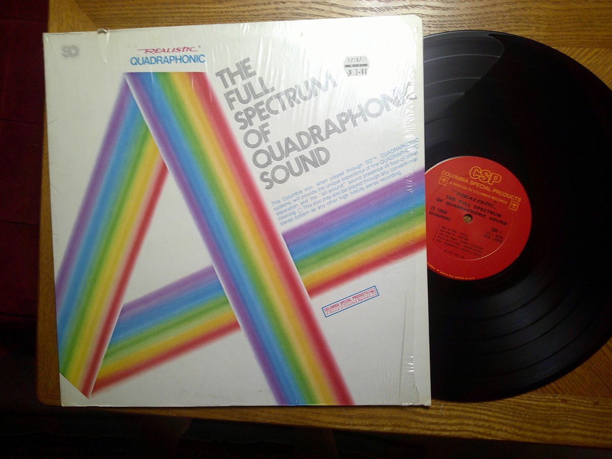 QUADRAPHONIC REALISTIC COLUMBIA LP RECORD/VARIOUS/SANTANA,MILES