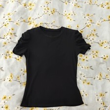 Ruched Sleeve Top L - EVERYTHING MUST GO, MAKE A REASONABLE OFFER!