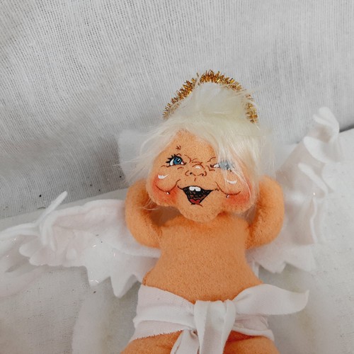 Anna Lee Christmas Angels Set of 2 Heavenly Dolls with Harp and Halo 2007 LOT - Picture 5 of 17