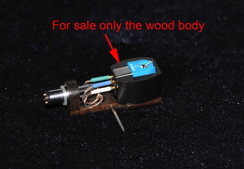 Wooden Housing For Audiotechnica AT-VM95E AT-VM95C Pickup Ebony - Picture 2 of 3