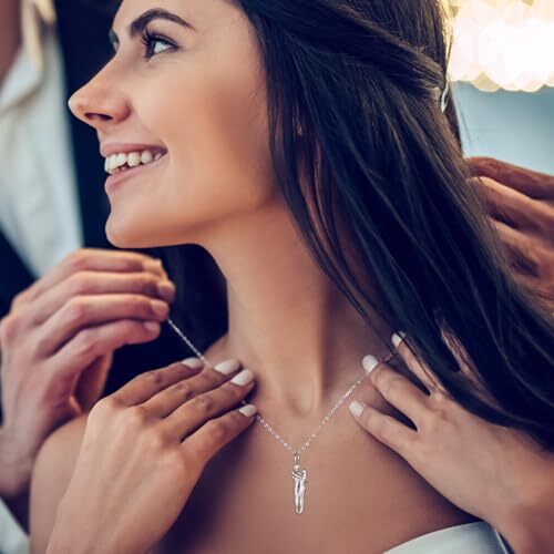 zaxsj Hug Couple Necklace 925 Sterling Silver Hugging Pendant | eBay