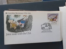 Australia 1988 fdc joint issue with USA
