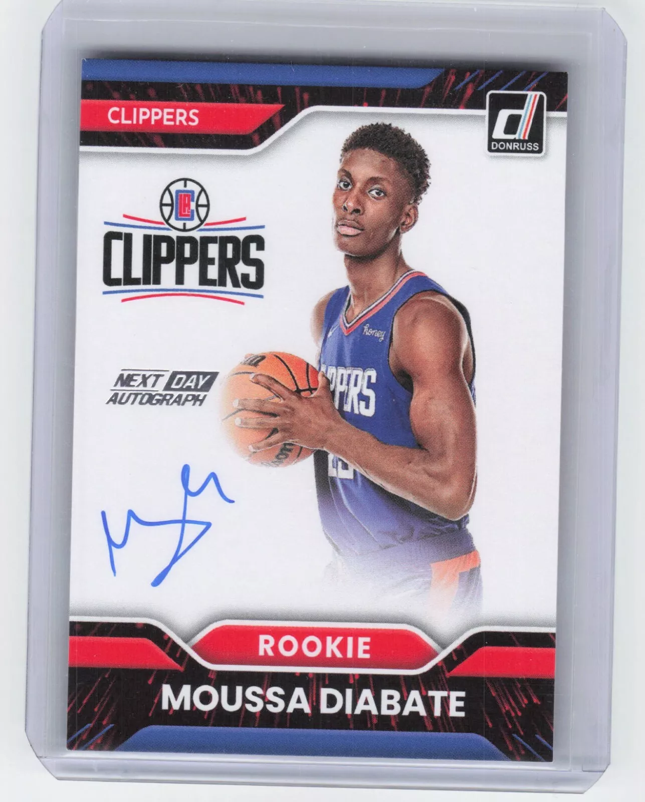 2022-23 Panini Donruss Moussa Diabate Next Day Rookie Auto Clippers