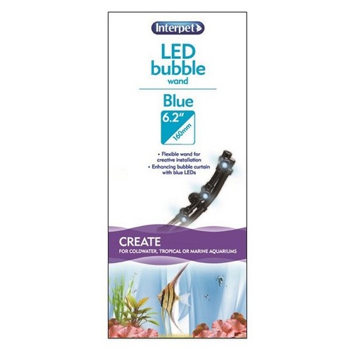 Interpet LED Aquarium Bubble Wand Airstone Curtain Air Pump Fish Tank