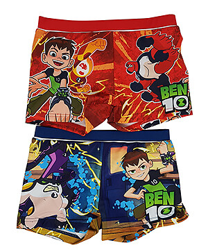 Ben10 2er Set Bade-Shorts für Baden, Urlaub, blau/rot für Jungen Inferno NEUWARE