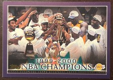 2000-01 Topps #155 Lakers 1999-00 NBA Champions! Looks Mint+! 1st of Threepeat!