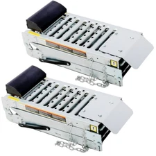 2 Set Foldable Ferruginous Car Ramp Lightweight Portable 1000Lb Capacity for SUV