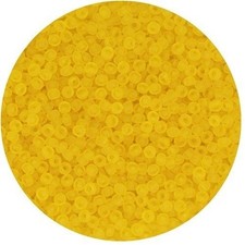 Czech Glass Seed Beads Size 11/0 Matte Citrine