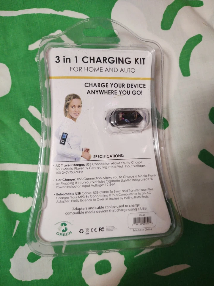 Kit de carga 3 en 1 IQ Sound IQ42 para hogar y modelo de coche Foto 2 de 4