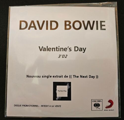 David Bowie Collectors Item - French Promotional Issue CD "Valentine's Day" - Afbeelding 1 van 3