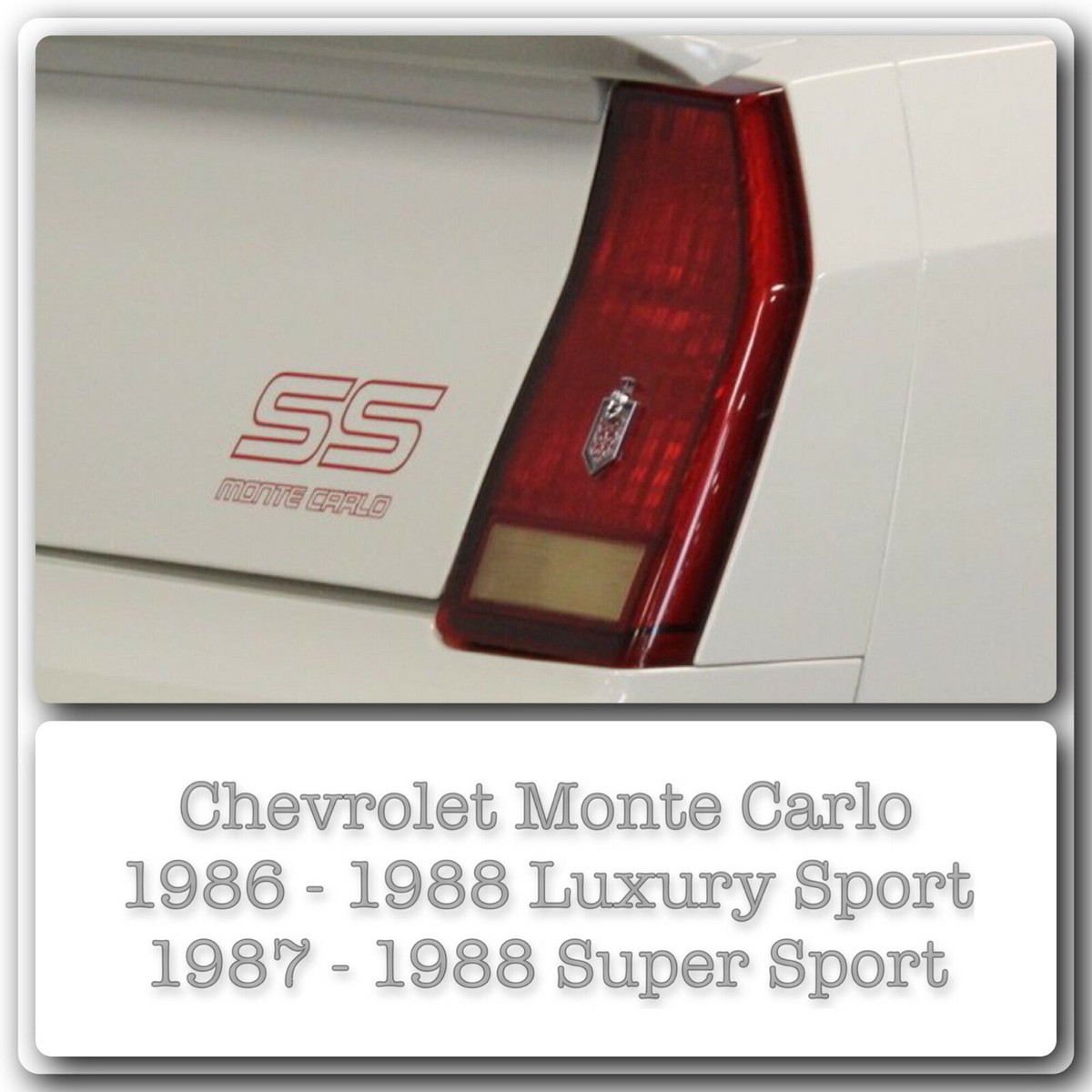 DIGI-TAILS LED Taillight Light Conversion Fits: Monte Carlo 86-88