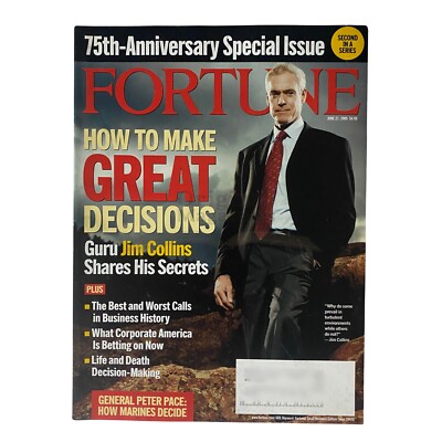 Fortune Magazine June 27, 2005 Guru Jim Collins Shares His Secrets VG