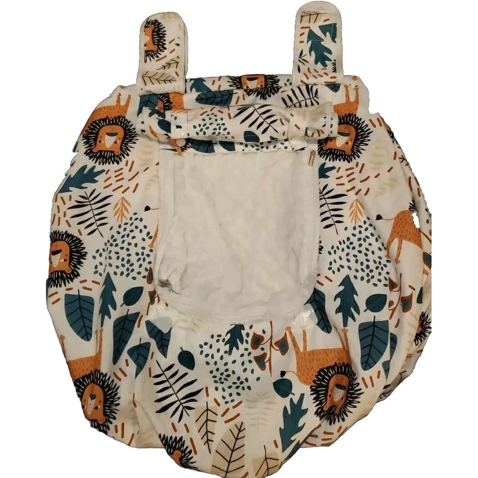 Baby Car Seat Winter Cover Lion Jungle Animal EUC - Image 2 of 4