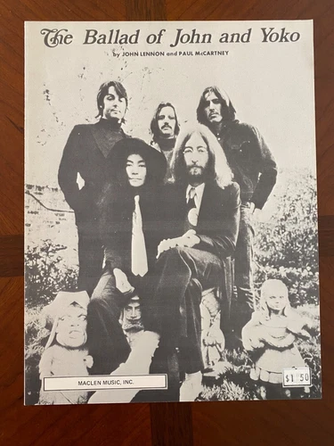 Beatles The Ballad of John and Yoko sheet music