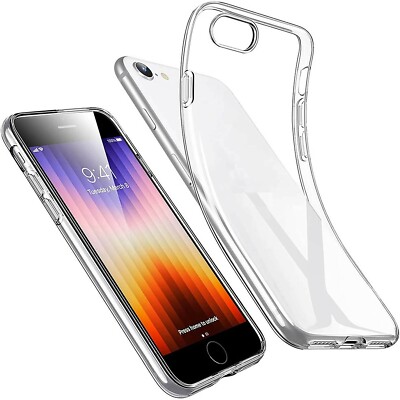 weiche TPU Handy Hülle für iPhone 7 / 8 / SE 2020 ULTRA DÜNN Schutzhülle Silikon