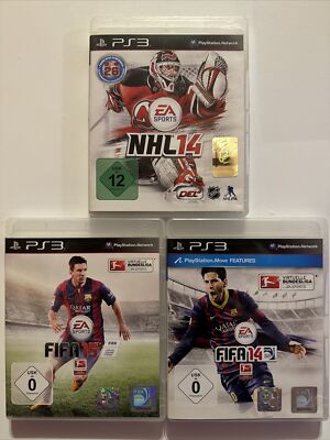 Ps3 Spiele Bundel Fifa 14, FIFA 15 und NHL 14 inkl. Anleitung und OVP