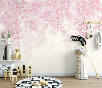 3D Pink Rural Flower G3814 Wallpaper Wall Murals Removable Self-adhesive Honey