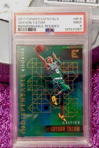 2017 PANINI ESSENTIALS JAYSON TATUM RC INDISPENSABLE ROOKIES PSA 9 IR 8