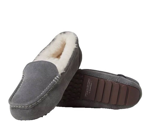 DEARFOAMS NWT $36 Mens Medium 9-10 Black Slip On Tony Moccasin Slippers DEARFOAMS NWT $36 Mens Medium 9-10 Black Slip On Tony  main image 3