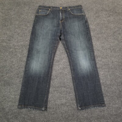 Agave Denim The Waterman Relaxed Straight 5 Pocket Blue Jeans Mens 35 X 29  USA | eBay