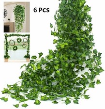 6 Pcs Artificial Hanging Garland Ivy Leaves 6.5 Ft Home Decor Plants Vines USA
