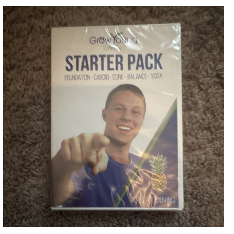 Grow Young Fitness Starter Pack DVD Cardio Core Balance Yoga Exercise