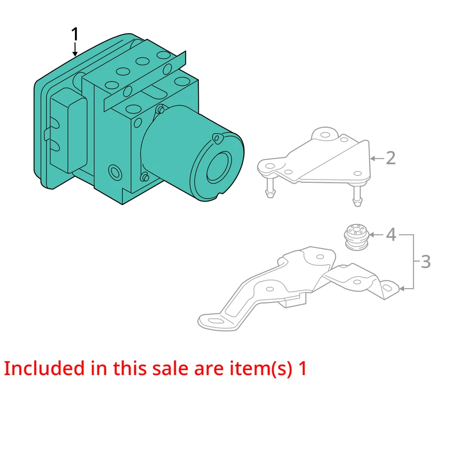 Anti-Lock Brake Part Assembly Fits 15-18 AUDI A7 2025883 — 第 3/4 张图片