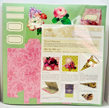 Anna Griffin Favor Box Kit Floral Scrapbooking Paper Craft Sealed