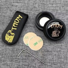 TAOM Billiard Chalk with Magnetic Leather Holder Metal Case Pool Snooker Cue