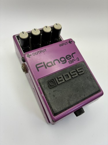 BOSS BF-2 Flanger Guitar Effects Pedal Made in Taiwan Tested