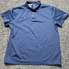 Nike Polo Shirt Mens XL Blue Dri-fit Standard Fit Breathable NWOT 493