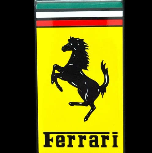 Vintage Ferrari Pinback Button Pin Large Rectangular - Picture 3 of 5
