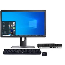 HP 400 G5 Mini Desktop Core i5-9500T CPU 32GB RAM 1TB SSD 22 in LCD Home or