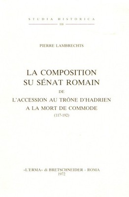 Lambrechts, Pierre. Die Komposition su senat römisch