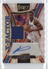 2024 Panini Select X-Factor Memorabilia Signatures 104/199 Jalen Duren Auto 0us8