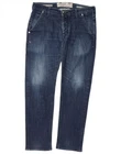 Jacob Cohen Mens Straight Jeans W34 L30 Blue Cotton DC17