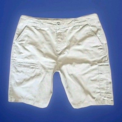 RedHead Brand Co Cargo Utility Hiking Organic Cotton Shorts Beige Khaki Sz 36 
